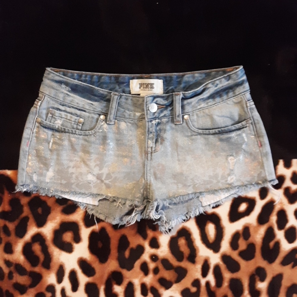 Victorias secret pink Jean shorts